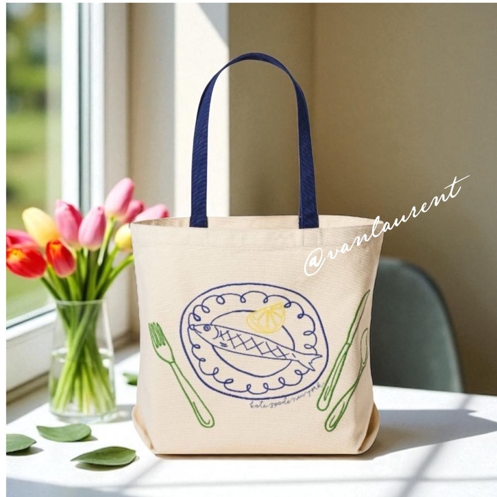 Kate Spade x Target Embroidered Fish Tote